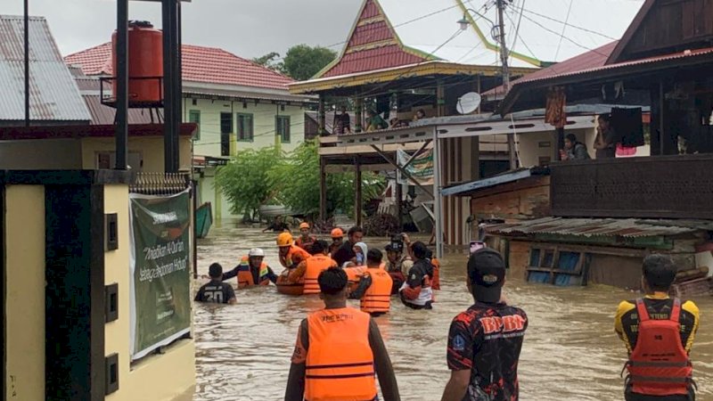 Bone Dilanda Banjir, Puluhan Orang Dievaluasi Dua Meninggal Dunia