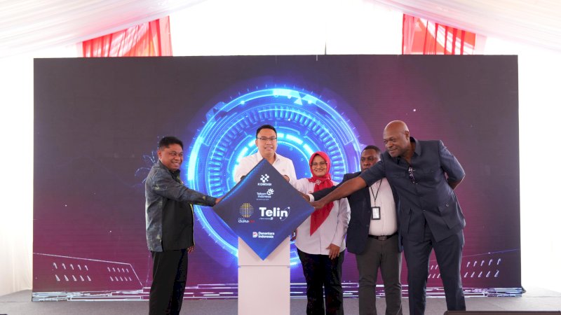 PT Telkom Indonesia (Persero) Tbk melalui anak usahanya PT Telekomunikasi Indonesia International atau Telin resmi meluncurkan Sistem Kabel Laut Pukpuk (Puk-Puk 1) hasil kerja sama dengan PNG DataCo di Jayapura, Papua, Jumat (8/5/2026)