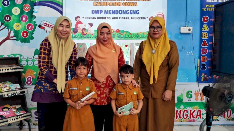 DWP dan Pokja Bunda PAUD Gowa Dorong Literasi Anak Lewat Dongeng
