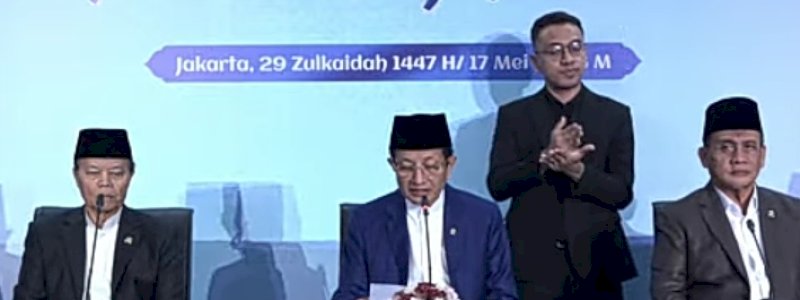 Pemerintah Tetapkan Iduladha 1447 H Jatuh pada Rabu, 27 Mei 2026