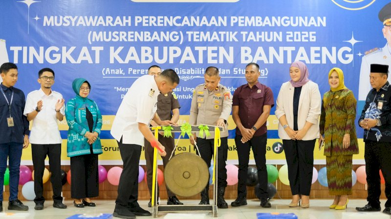 Musrenbang Tematik 2026 Resmi Dibuka, Bupati Bantaeng Fokus pada Isu Anak dan Perempuan