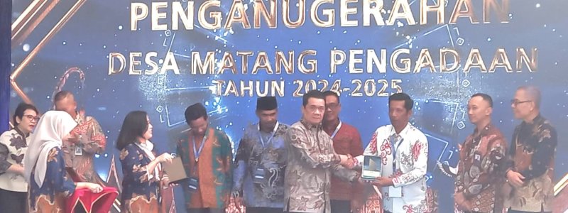 Pakatto Raih Penghargaan Desa Matang Pengadaan dari LKPP RI