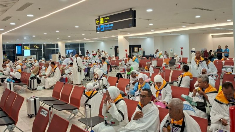 Bandara Sultan Hasanuddin Telah Tuntaskan Keberangkatan Jemaah Haji Embarkasi Makassar Tahun 2026 