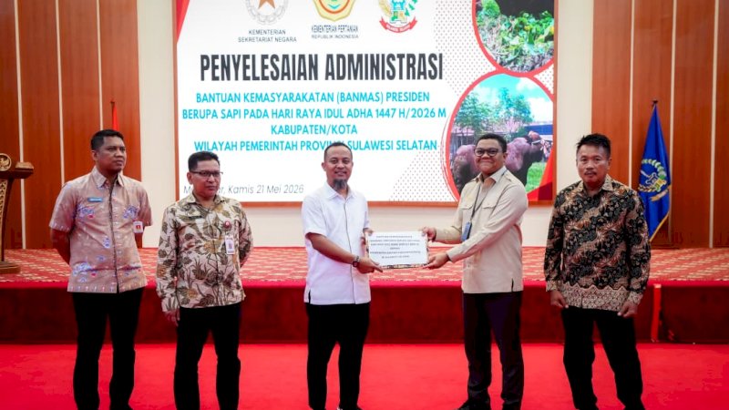 Sulsel Kebagian 25 Sapi Kurban Presiden Prabowo untuk Hari Raya Idul Adha 2026