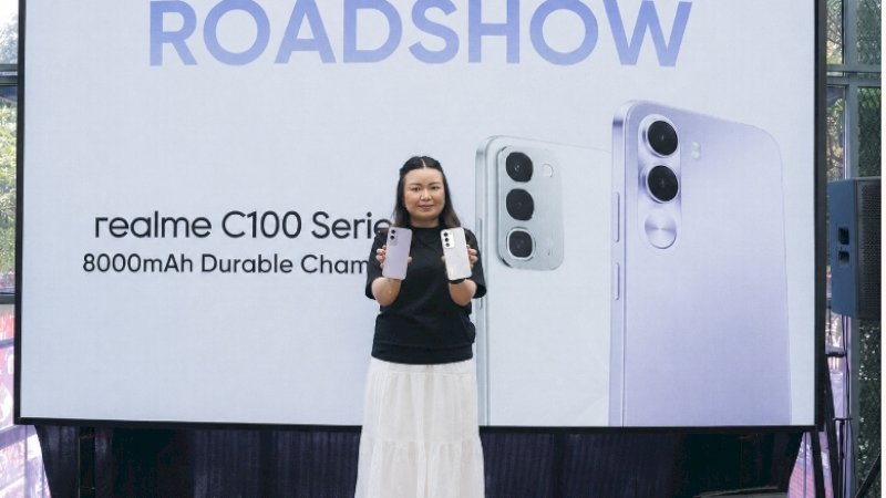 realme resmi menghadirkan realme C100 Series di Indonesia melalui rangkaian &ldquo;Aman Ajaaa Roadshow&rdquo; yang turut menyambangi Kota Makassar