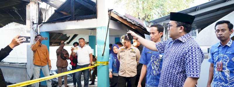 Wabup Gowa Tinjau Lokasi Kebakaran RSUD Syekh Yusuf, Pastikan Pelayanan Tetap Berjalan