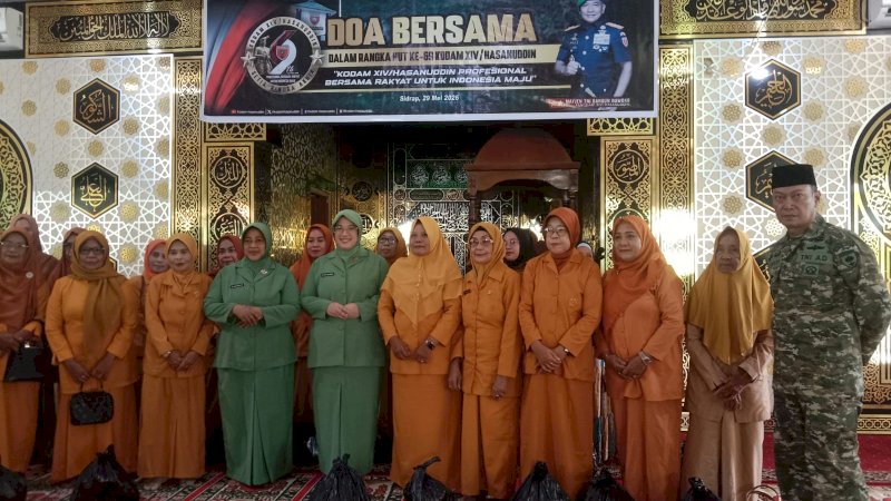 Kodim Sidrap Gelar Doa Bersama dan Pemberian Bansos Kepada Veteran dan Tundayatu