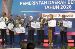 Raih Penghargaan Nasional Penurunan Pengangguran , Pemkot Parepare Diganjar  Bantuan Rp 1 Miliar