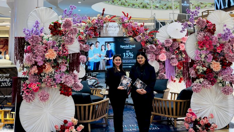 Mercure Makassar Nexa Pettarani menghadirkan paket unggulan Luxury's Journey Wedding & Honeymoon Package mulai Rp80 juta untuk 500 tamu