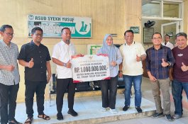 Bupati Gowa Terima Bantuan Percepatan Pemulihan RSUD Syekh Yusuf dari Pemprov Sulsel