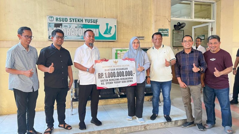 Bupati Gowa Terima Bantuan Percepatan Pemulihan RSUD Syekh Yusuf dari Pemprov Sulsel