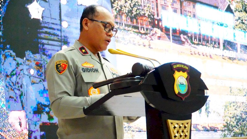 Wakapolda Sulsel Brigjen Pol Gidion Buka Audit Kinerja Itwasum Polri Tahap II