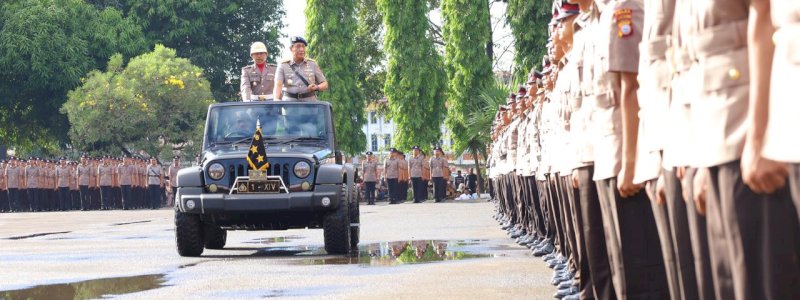 Kapolda Sulsel Pimpin Pelantikan 945 Bintara Polri Kemampuan Brimob Gelombang I T.A. 2026