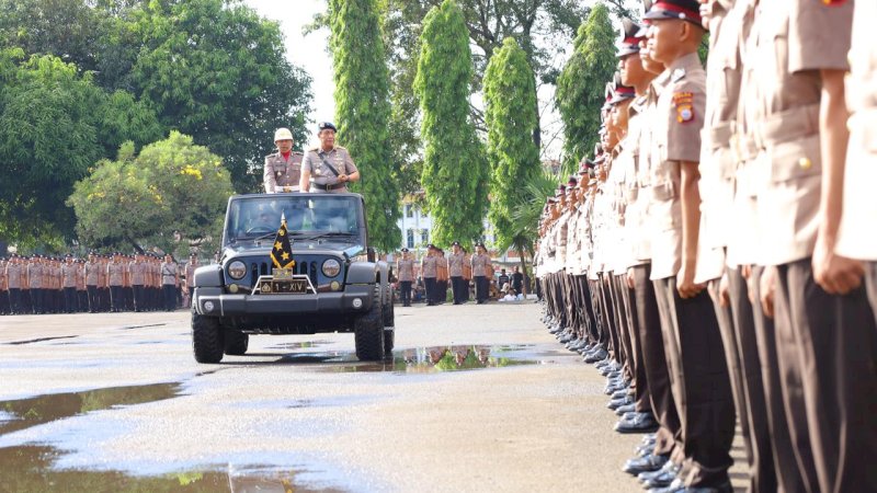 Kapolda Sulsel Pimpin Pelantikan 945 Bintara Polri Kemampuan Brimob Gelombang I T.A. 2026
