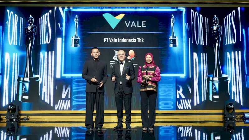 PT Vale Indonesia Raih Dua Penghargaan HR Asia Best Companies to Work for in Asia Awards