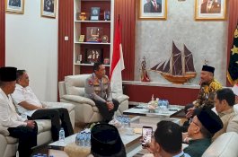 Jelang Tabliq Akbar dan Istigosah IPIM, Kakanwil Kemenag Temui Kapolda Sulsel 