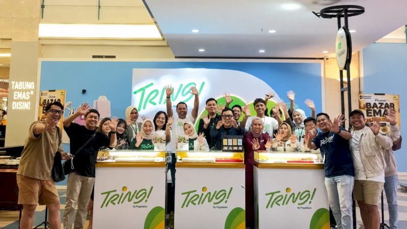 PT Pegadaian Area Makassar 1 sukses menyelenggarakan aktivasi bertajuk Tring It Up yang berlangsung pada 5&ndash;7 Juni 2026 di Mall Ratu Indah (MaRi), Makassar.