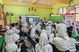 Sinergi Lintas Sektoral, Asmo Sulsel Gandeng Polres Gowa dan Jasa Raharja Tanamkan Budaya #Cari_Aman di SMPN 1 Gowa