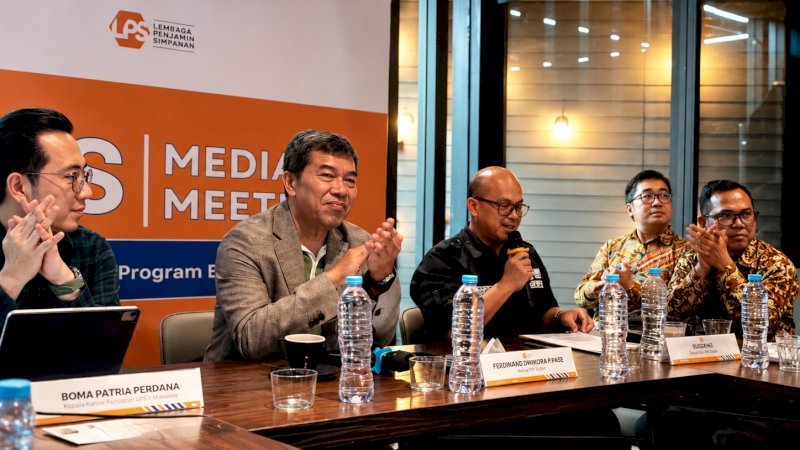LPS Media Meet Up yang digelar Kantor Perwakilan LPS III di Makassar, Sulawesi Selatan, Kamis (18/6/2026)