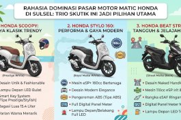 Rahasia Dominasi Pasar Motor Matic Honda di Sulsel: Trio Skutik Ini Jadi Pilihan Utama