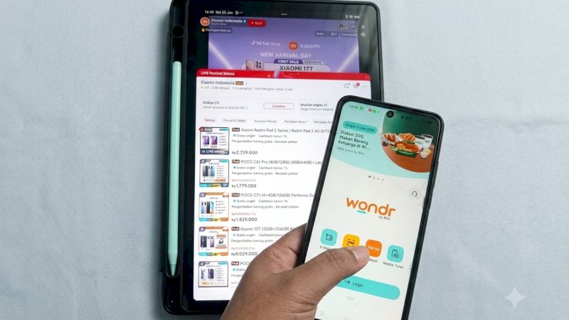 Seorang nasabah sedang mengakses aplikasi wondr by BNI melalui smartphone. Transformasi platform digital yang agresif terbukti menjadi motor penggerak utama dalam memperkuat dana murah dan mengakselerasi ekonomi digital nasional."