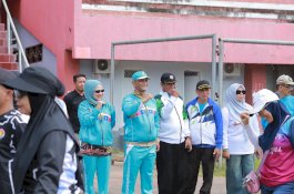 Wabup Wajo Lepas Kontingen Porsenijar PGRI, Tekankan Sportivitas dan Jaga Nama Daerah