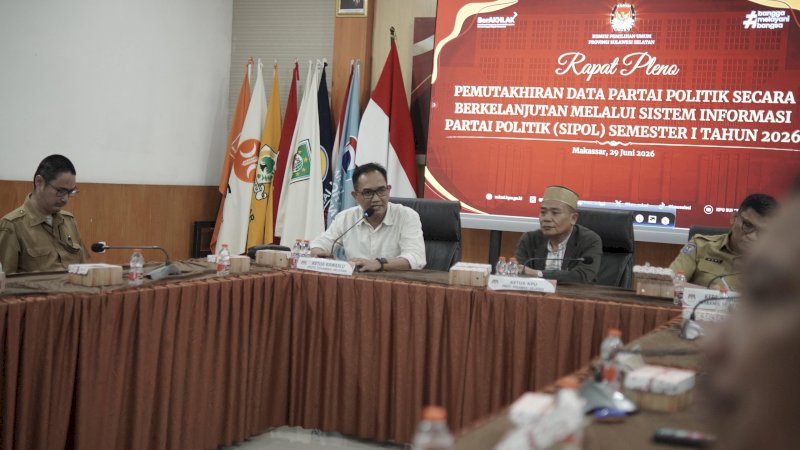 Bawaslu Sulsel Ingatkan Perlindungan Hak Masyarakat dalam Pemutakhiran Data Partai Politik