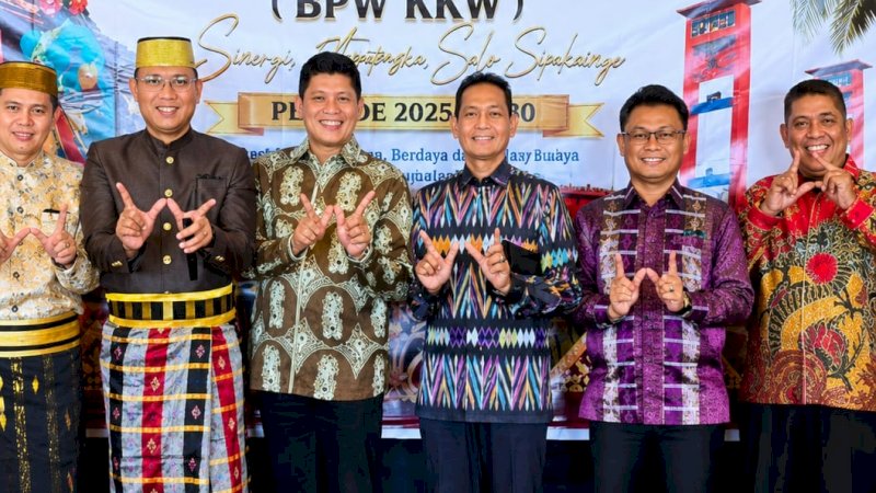 Mewakili Bupati, Kepala BKPSDM Wajo Perkuat Silaturahmi di Pengukuhan KKW Sumatera Selatan