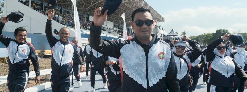 Wakil Wali Kota Parepare Terima Penghargaan di Pembukaan Porsenijar PGRI 2026
