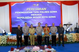Peresmian Peningkatan Tipe Polresta Gowa Polda Sulsel