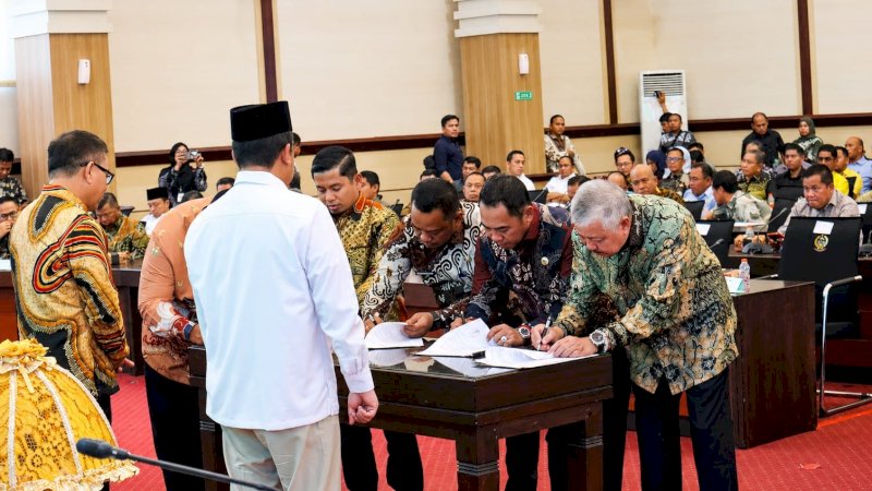 Bupati Wajo Perkuat Komitmen Ketahanan Pangan, Teken Kesepakatan LP2B untuk Jaga Sawah Produktif
