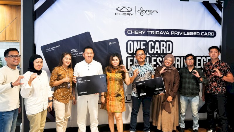 Chery Tridaya Makassar (PT Tridaya Auto) resmi meluncurkan Chery Tridaya Privileged Card "Memberi Lebih" pada Jumat (24/7/2026).