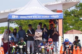95 Rider Cilik Adu Cepat di Pushbike Race Pekan Olahraga NIPAH 2026