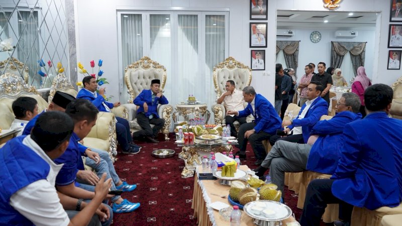 Silaturahmi di Rujab Wajo, Andi Rosman dan DPW PAN Sulsel Tukar Gagasan