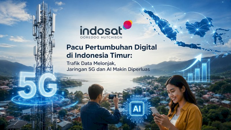Indosat Ooredoo Hutchison (IOH) mencatatkan pertumbuhan kinerja digital yang signifikan di wilayah Indonesia Timur (Circle Kalisumapa) sepanjang paruh pertama (H1) 2026.