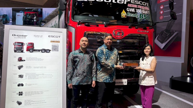 UD Trucks Indonesia resmi meluncurkan Quester Model Year 2026 pada ajang Gaikindo Indonesia International Auto Show (GIIAS) 2026 di Jakarta, Selasa (29/7/2026)