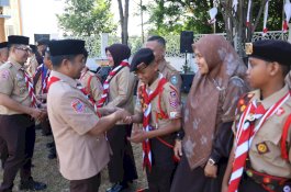 Lepas Kontingen Jambore Nasional, Tasming Hamid Minta Pramuka Parepare Jaga Nama Baik Daerah