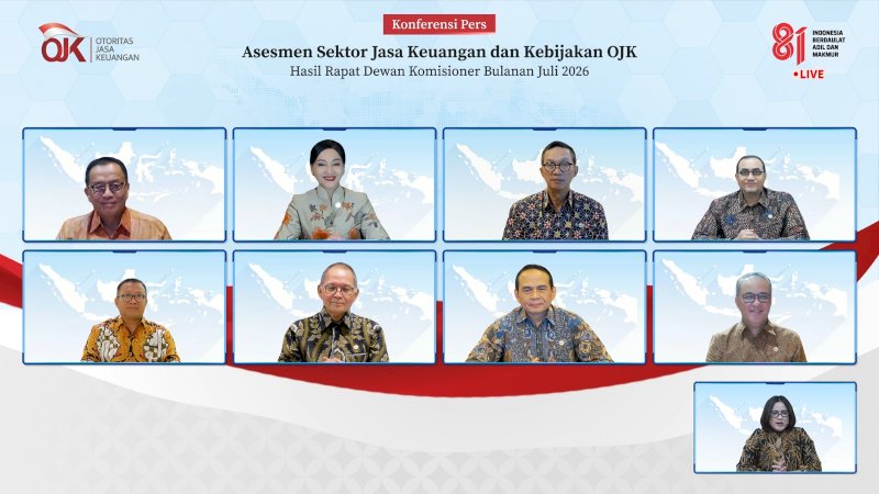Otoritas Jasa Keuangan (OJK) menilai Sektor Jasa Keuangan (SJK) nasional per Juli 2026 tetap terjaga stabil