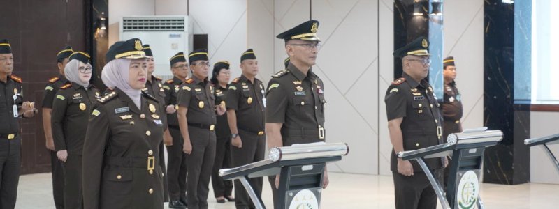 Kajati Sulsel Muhammad Syarifuddin Lantik Asbin, Aspidsus dan Kajari Wajo