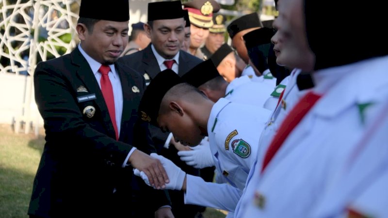 Paskibraka Parepare 2026 Resmi Dikukuhkan, Tasming Hamid Tekankan Disiplin dan Nasionalisme