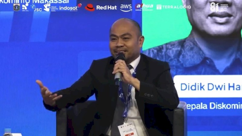 Kadis Kominfo Muh. Roem Paparkan Perkembangan Ekosistem Digital Pemkot Makassar di Forum JAKI 2026