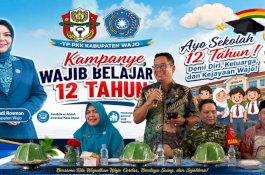 Ketua TP PKK Wajo Dorong Gerakan Ayo Sekolah 12 Tahun, Pastikan Anak Tuntaskan Pendidikan