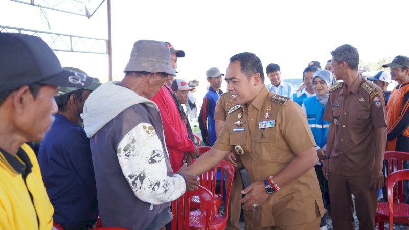 Panen Perdana Program Listrik Sawah di Wajo, Bupati Andi Rosman Dorong Produktivitas Petani