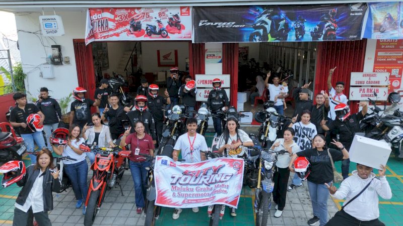 Dealer Maluku Graha Motor Ambon, sebanyak 20 pengendara berkesempatan merasakan langsung karakter suspensi dan responsivitas motor ini