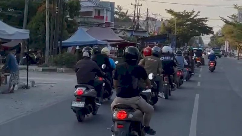 Memperingati Hari Ulang Tahun (HUT) Kemerdekaan Republik Indonesia ke-81, Astra Motor Sulawesi Selatan (Asmo Sulsel) menggelar kegiatan bertajuk Touring Merah Putih di Kabupaten Pinrang pada Sabtu (22/8/2026)