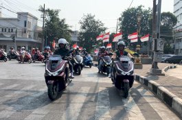 Mempererat Hubungan Lintas Generasi, 1.960 Bikers Honda PCX Sukses Gelar Convoy Merdeka 2026
