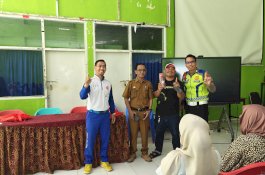 Bangun Budaya Selamat di Jalan, Asmo Sulsel Sambangi SMKN 3 Gowa Gaungkan #Cari_Aman