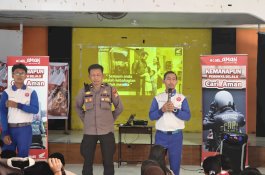 Sinergi Asmo Sulsel dan Polsek Somba Opu Edukasi Safety Riding Siswa SMA Hasanuddin Gowa