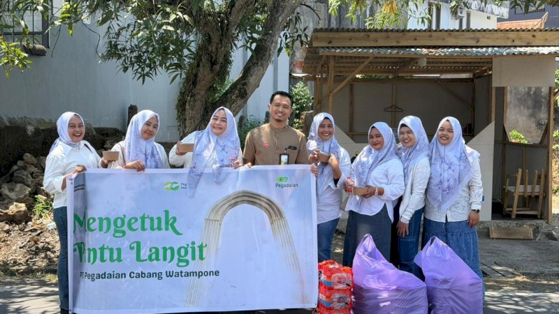 PT Pegadaian Kantor Wilayah (Kanwil) VI Sulselbarra Maluku, aksi sosial ini melibatkan insan Pegadaian di 71 kantor cabang yang tersebar di Sulawesi Selatan, Sulawesi Barat, Sulawesi Tenggara, dan Maluku.