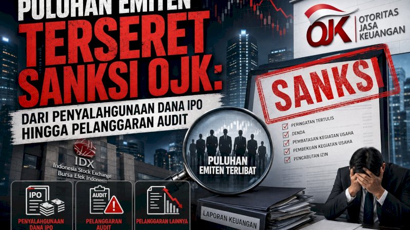 Otoritas Jasa Keuangan (OJK) membongkar deretan pelanggaran tata kelola korporasi (good corporate governance) dan transaksi material di panggung pasar modal tanah air